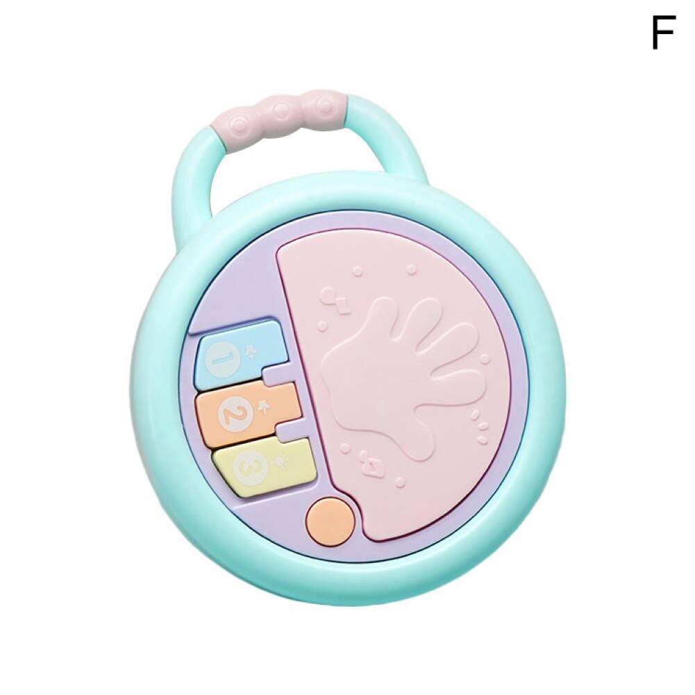 Sonajero manual para niños de 0 a 12 meses con música china: F