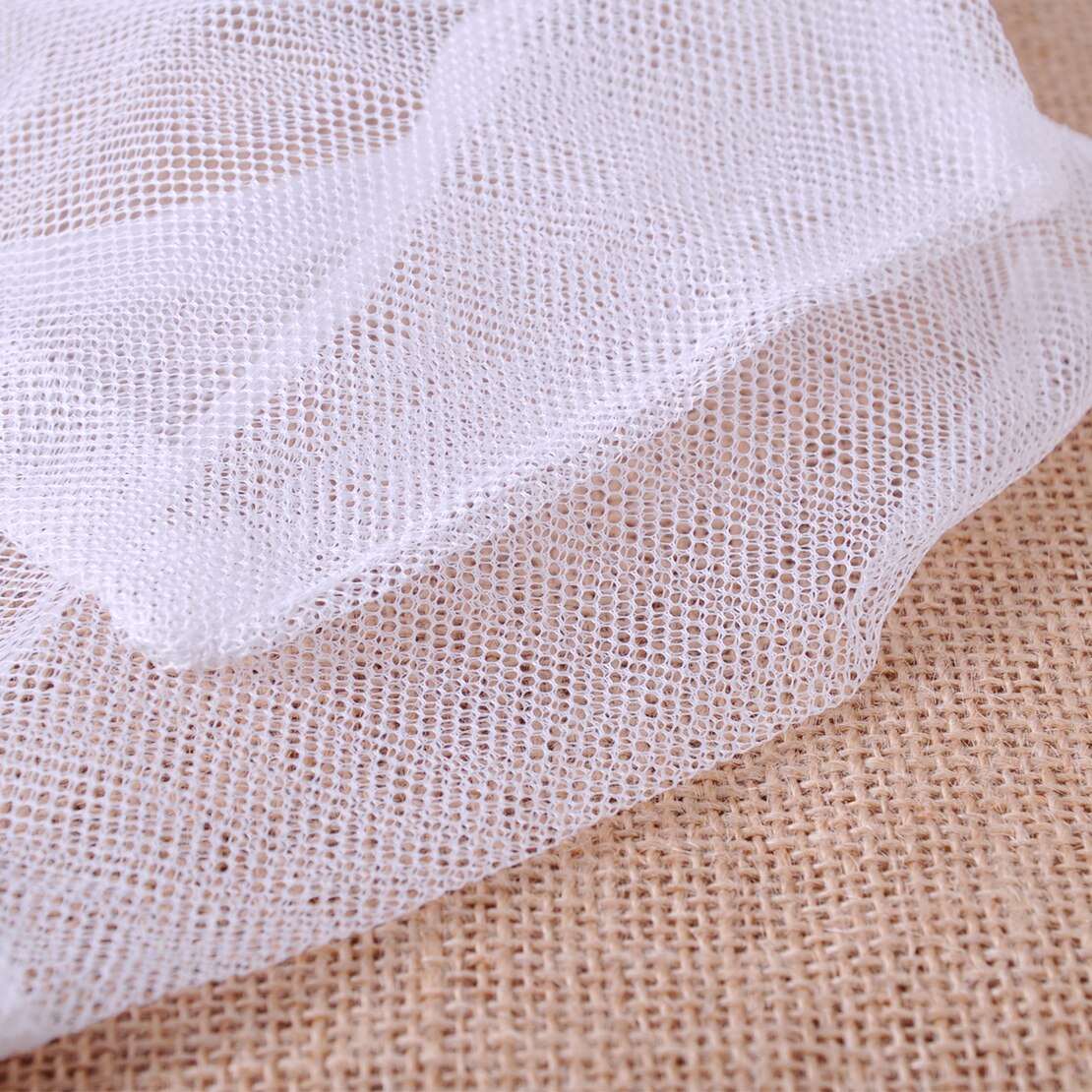 5 PCS Polyester Filter Mesh Net Bag Aquarium Fish Tank Pond Media Zip Zipper White 20x16 cm