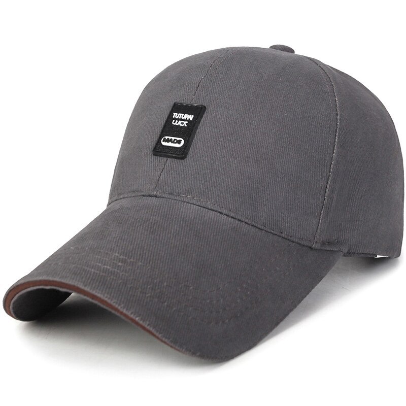 Solskærm cap til mænds kasketter toppede sportsbeklædning sommer solskygge cap til mænd hatte: Mørkegrå