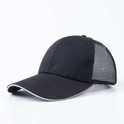 Bump Cap casco di sicurezza sul lavoro estate traspirante sicurezza anti-impatto caschi leggeri moda Casual protezione solare cappello protettivo: 8002-black