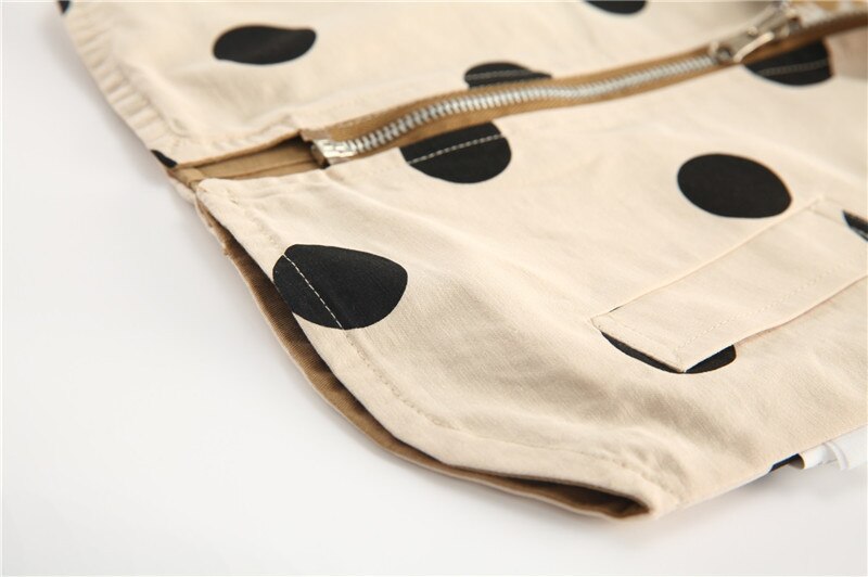 Humor Bear giacca per bambini nuovo autunno manica lunga con cappuccio ragazzi giacca a vento Polka Dot due lati indossare cappotto capispalla bambino