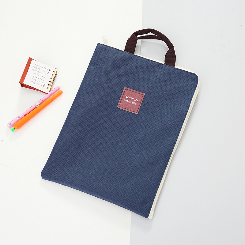 Prosta torebka, torba na laptopa, wielofunkcyjna, wodoodporna, torba biznesowa, torba na artykuły piśmiennicze dla studentów: Niebieski