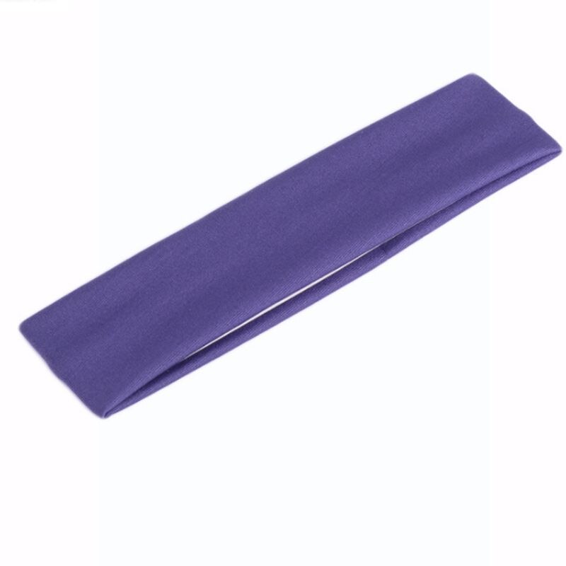 Sport Hoofdband Stretchy Zweetbandjes Workout Hoofdbanden Voor Hardlopen, Training, Yoga: plum