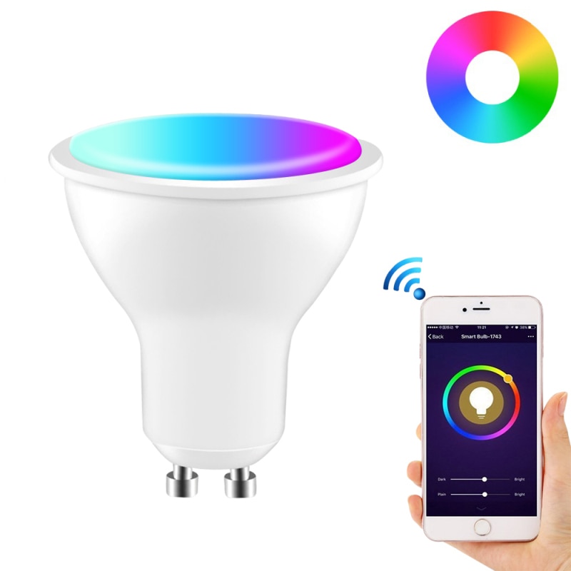 Led Wifi Smart Lamp GU10 Lamp Rgbcw 4W Dimbare Compatibel Met Licht Apps Alexa & Google Thuis Afstandsbediening lampen