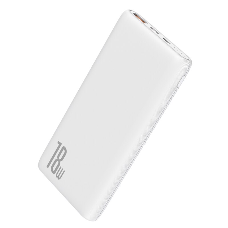 Baseus batterie de secours extra plate 10000mAh Charge Rapide 3.0 PD3.0 Pour iPhone11 Batterie Externe Chargeur Rapide de Téléphone Portable Pour Xiaomi Huawei: Default Title