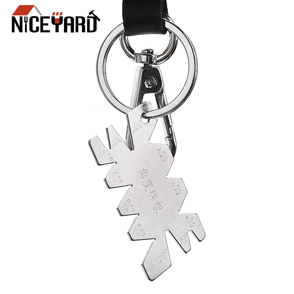 Stainless Steel Machining Threads Screw Cutting Gauge Angle Arc Model Angles Measure Tool