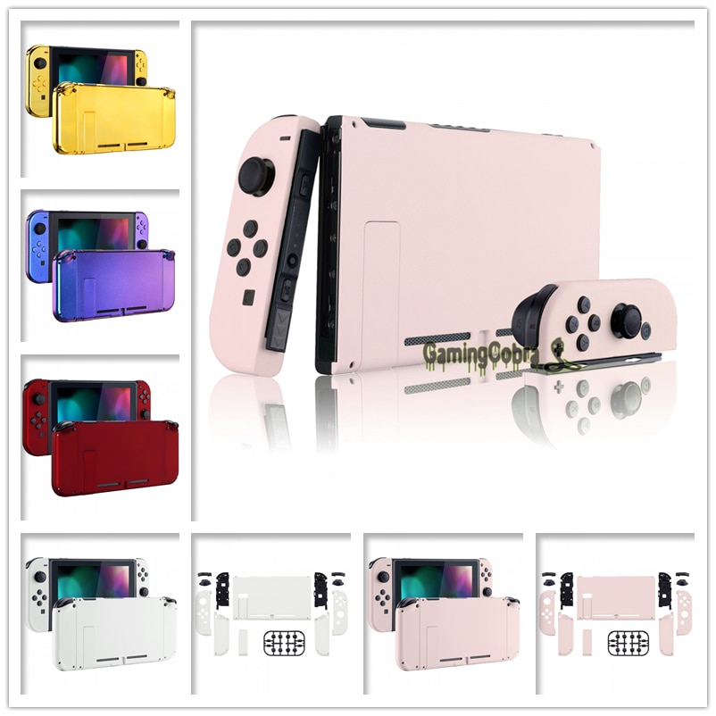 EXtremeRate-placa trasera personalizada para consola Nintendo Switch, carcasa para mando, conjunto completo de botones