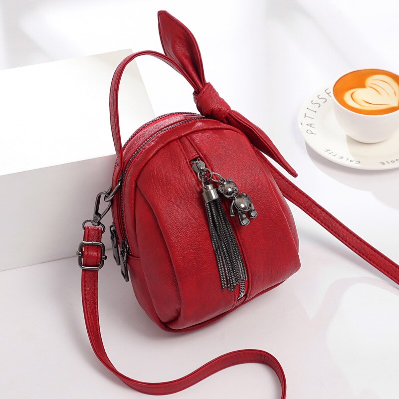 Dames messenger bag stijl handtas handtas telefoon tas schoudertas handtassen damestassen tassen voor vrouwen: Rood