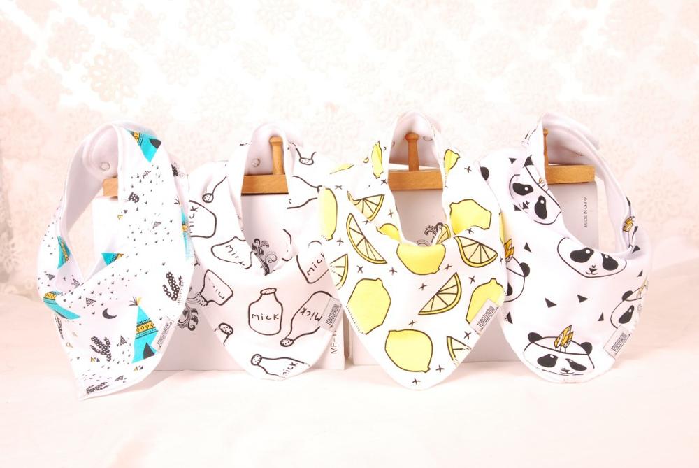 Baby bandana dregla haklappar för dregling och barnsjukdomar 4- pack set för flickor och pojkar: 8