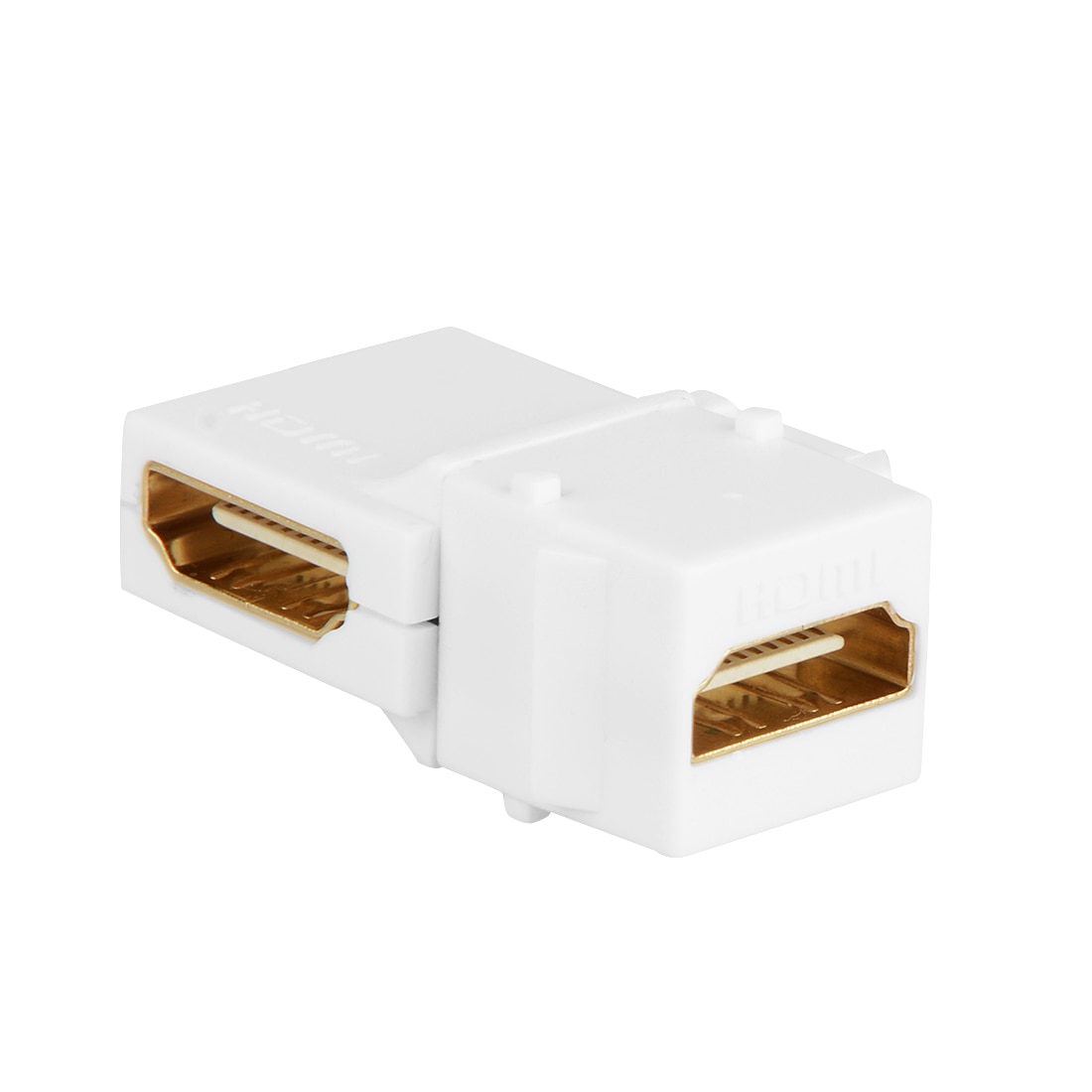Hdmi Keystone Jack Inserts 90 Graden Haakse Hdmi Female Naar Female Adapter Verguld