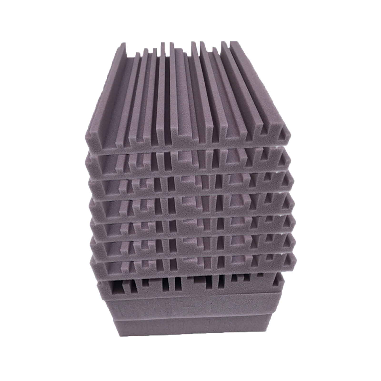 F# 12pc High Density Soundproofing Foam Ktv Soundproof Sponge Indoor Game Music Soundproof Sponge Sound-absorbing Foam: D