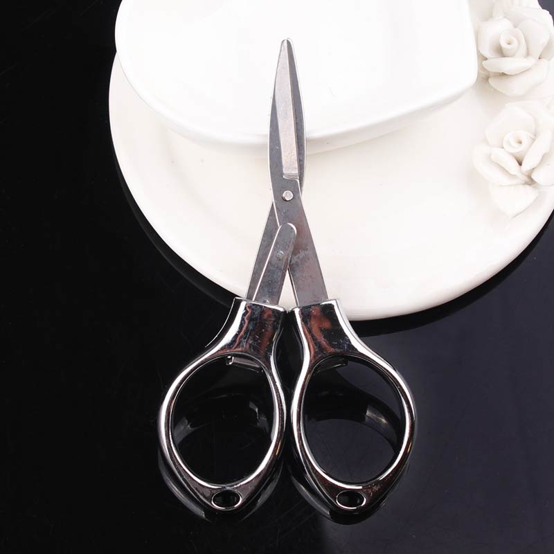 Portable Mini Folding Scissors Multi-Purpose Household Scissors For Travel DIY shear Student Office Scissor School Stationary: JD040YS