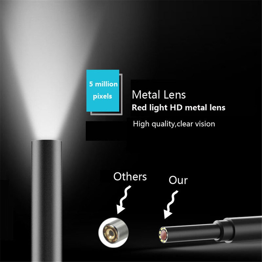 Kebidumei Multifunctionele 5.5Mm Hd Visuele Oor Camera Oor Schoonmaken Tool IP67 Waterdicht Oor Lepel Oor Zorg In-Oor schoon Endoscop
