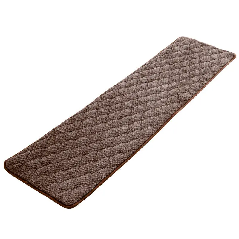 Tapis de coussin de banc en peluche épais, Long tabouret de canapé, siège antidérapant, automne hiver, Long rembourré, tapis d'armoire d'extrémité de lit,: WHITE / 55x55cm