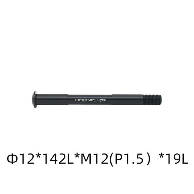 Road Bike Thru Axle Replacement Front/Rear Thru Axle 12/15mm 122-181L P1.5/P1.75 MTB Thru Axle Wheel Aluminum Alloy Bike Accs: 142LxM12  P1 5 x19L