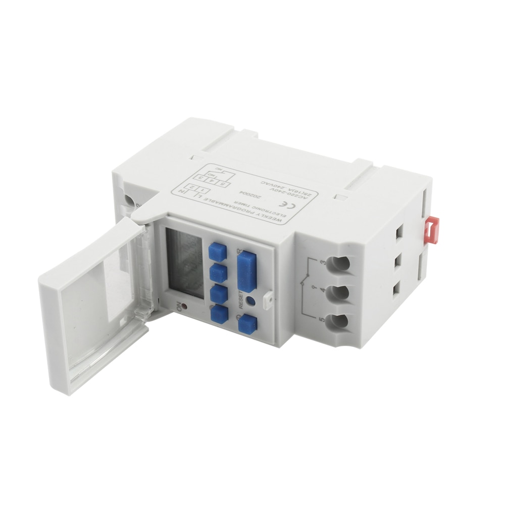 Nytype 220v digital lcd strøm timer programmerbar tidsbryter relé  tp8 a 16 uke timer uten batteri stabil timer