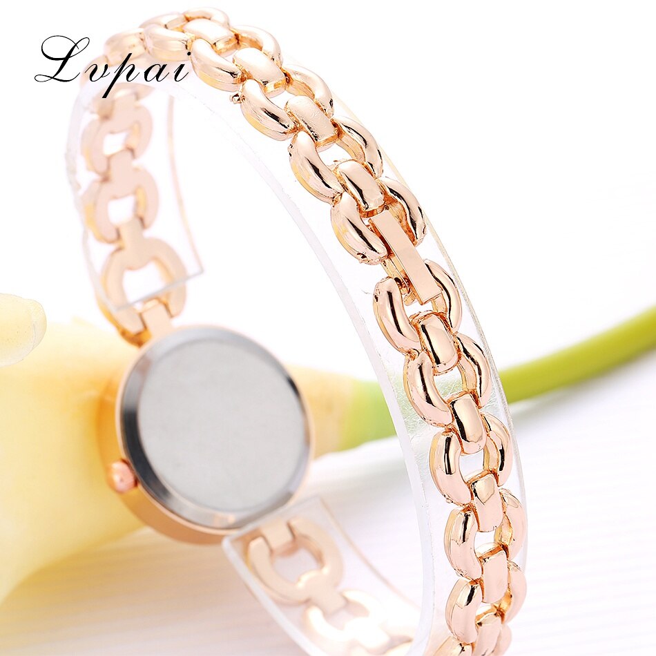 Lvpai Luxe Casual Mode Armband Horloge Bloem Band Polshorloge Jurk Elegantie Quartz Horloge Voor Vrouwen Horloge