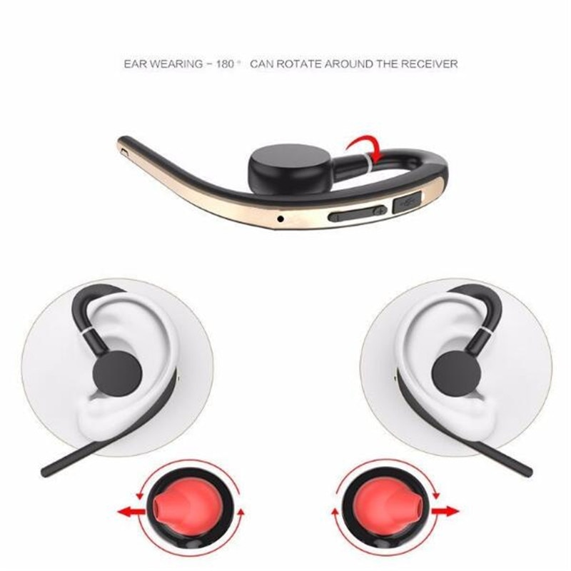Handsfree bluetooth headset oordopjes draadloos zweetbestendig sport bluetooth hoofdtelefoon met microfoon stembediening oordopjes