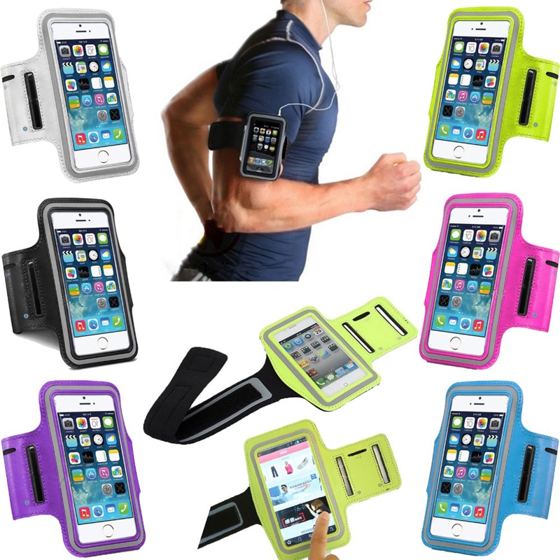 Für Sport gym lauf wasserdicht clamp für iPhone 8 7 4 5 5S 5C SE 6 6 s 8 mehr handy fall abdeckung handy arm tasche