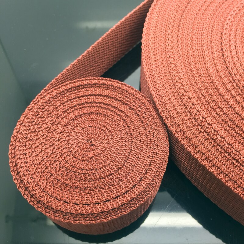 2yards/Lot 38MM PP Ribbon Strap Nylon Webbing Knapsack Strapping Bags Crafts DIY Dog Accessories: Brown