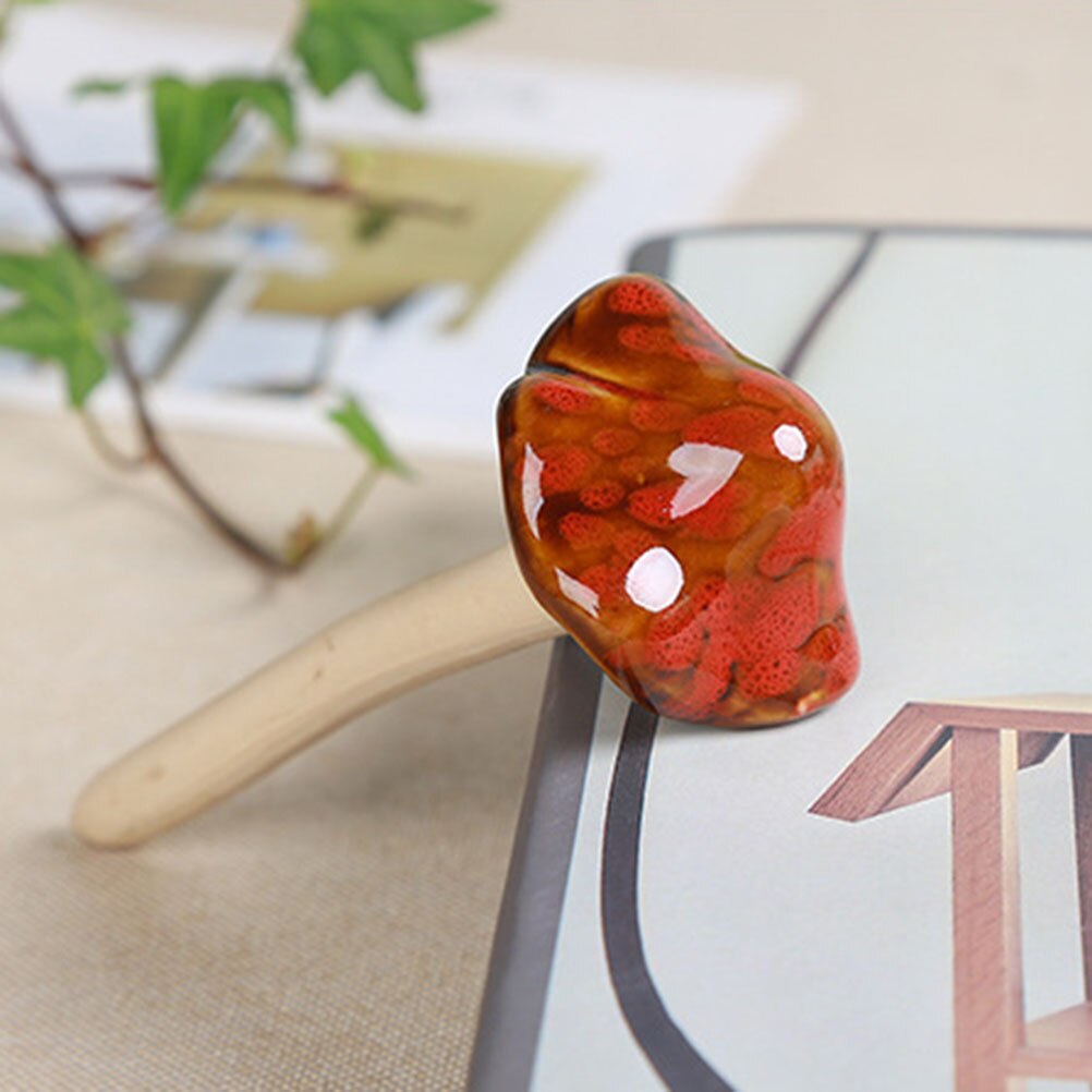 6 Pcs Tuin Ornament Set Kleurrijke Mini Keramische Paddestoel Decor Fairy Tuin Paddestoelen Creatieve Gazon Ornamenten Woonaccessoires