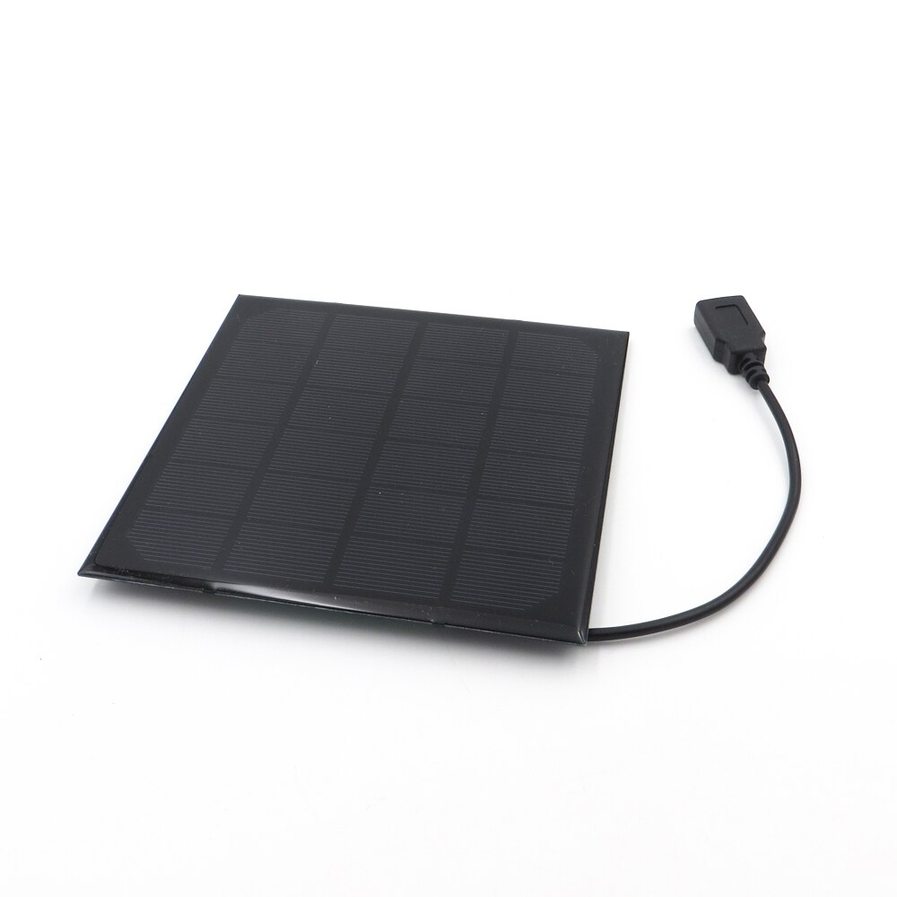 Solar Panel Charging USB Interface 3W 6V Polycrystalline Solar Cell DIY Solar Charge Battery cable 30cm 5V USB output 6VDC