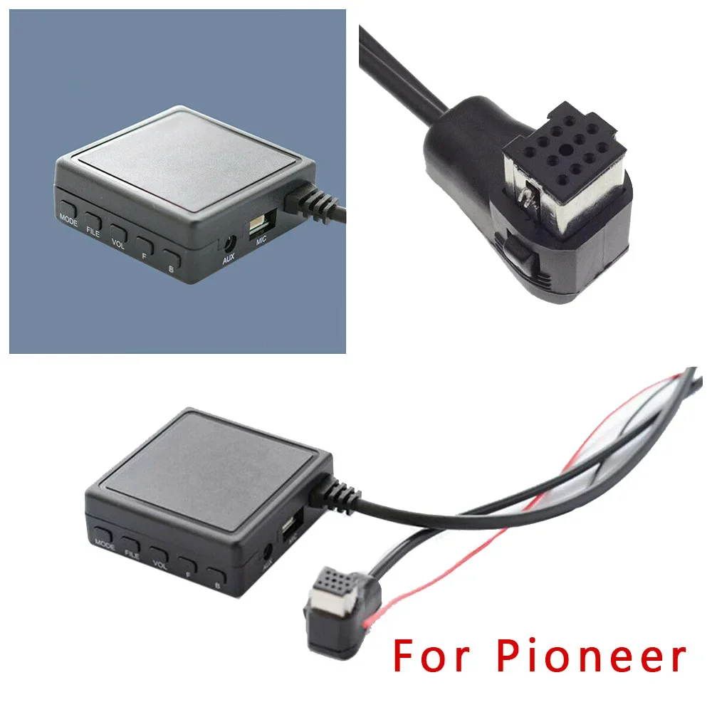 Voor Pioneer Radio IP-BUS P99 P01 Auto AUX USB Stereo Muziek Adapter Met Microfoon Poort Bluetooth 5.0 Microfoon Audio adapter Kabel