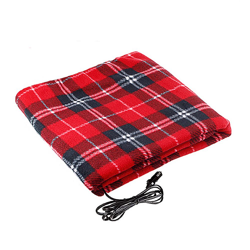 100*150CM 12V voiture couverture chauffante hiver treillis économie d'énergie automne voiture couverture électrique automobile couverture