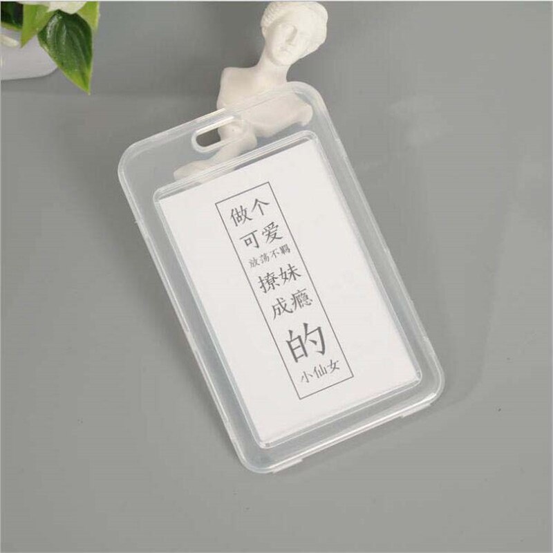 1 stücke Wasserdichte Transparente Karte Abdeckung Frauen Männer Schüler Bus Karte Halfter fallen Geschäft Kreditkarten Bank Ich würde Karte Hülse schützen