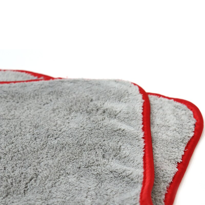 AUTO tigre de lana de Coral toalla para limpieza de coche detallado de coches secado Toalla de microfibra de tela lavadora automática toallas: Gray 40x60 cm