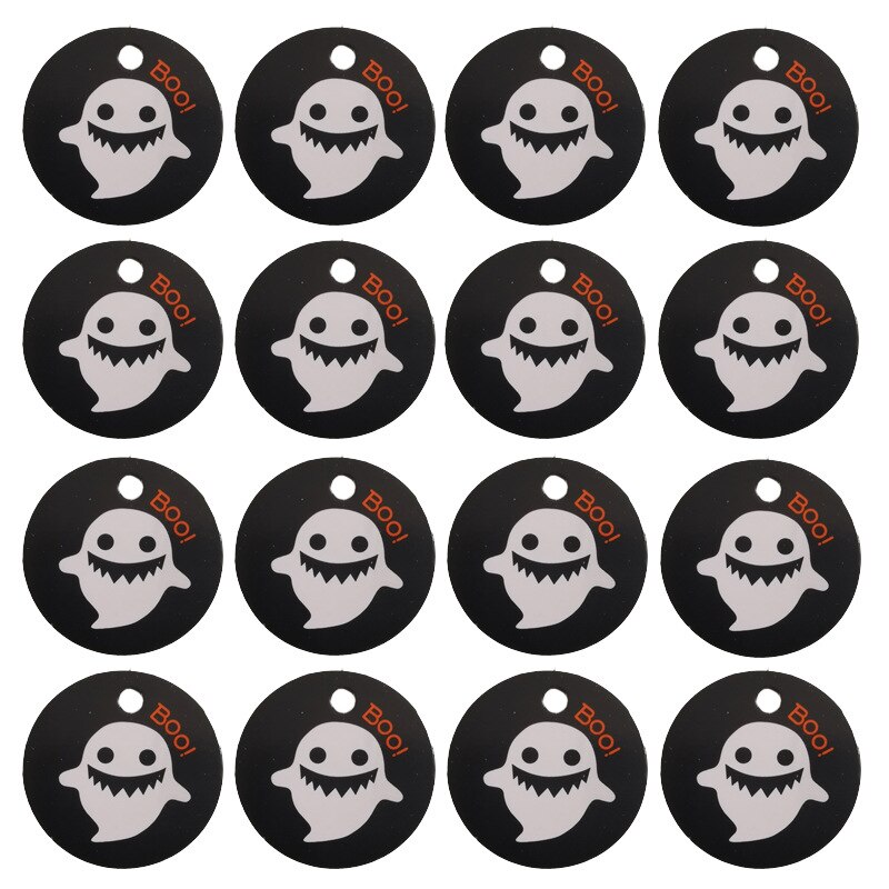 ! 100 pièces Halloween sacs étiquette bonbons boîtes cuisson emballage étiquette emballage joint étiquette cuisson Message carte: 3