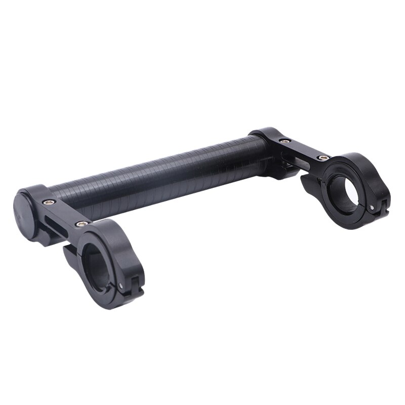 Fiets Stuur Extender, Fiets Stuur Extension Aluminium Mount Houder Dubbele Klem Fiets Beugel Fiets Accessoires: black