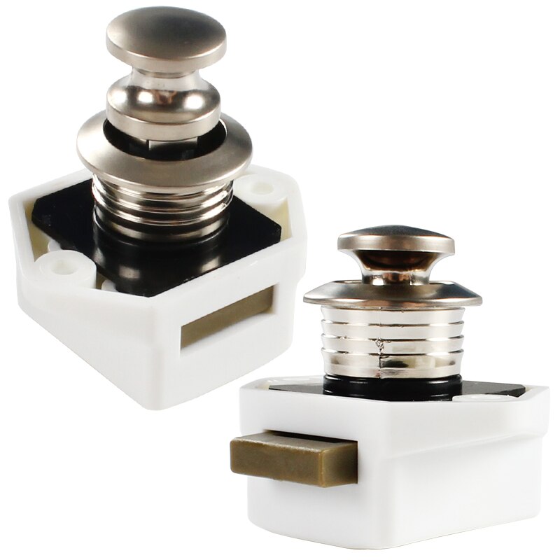 20 Pcs / box Diameter 20 mm Camper Car Push Lock RV Caravan Boat Drawer Latch Button Locks For Furniture Hardware