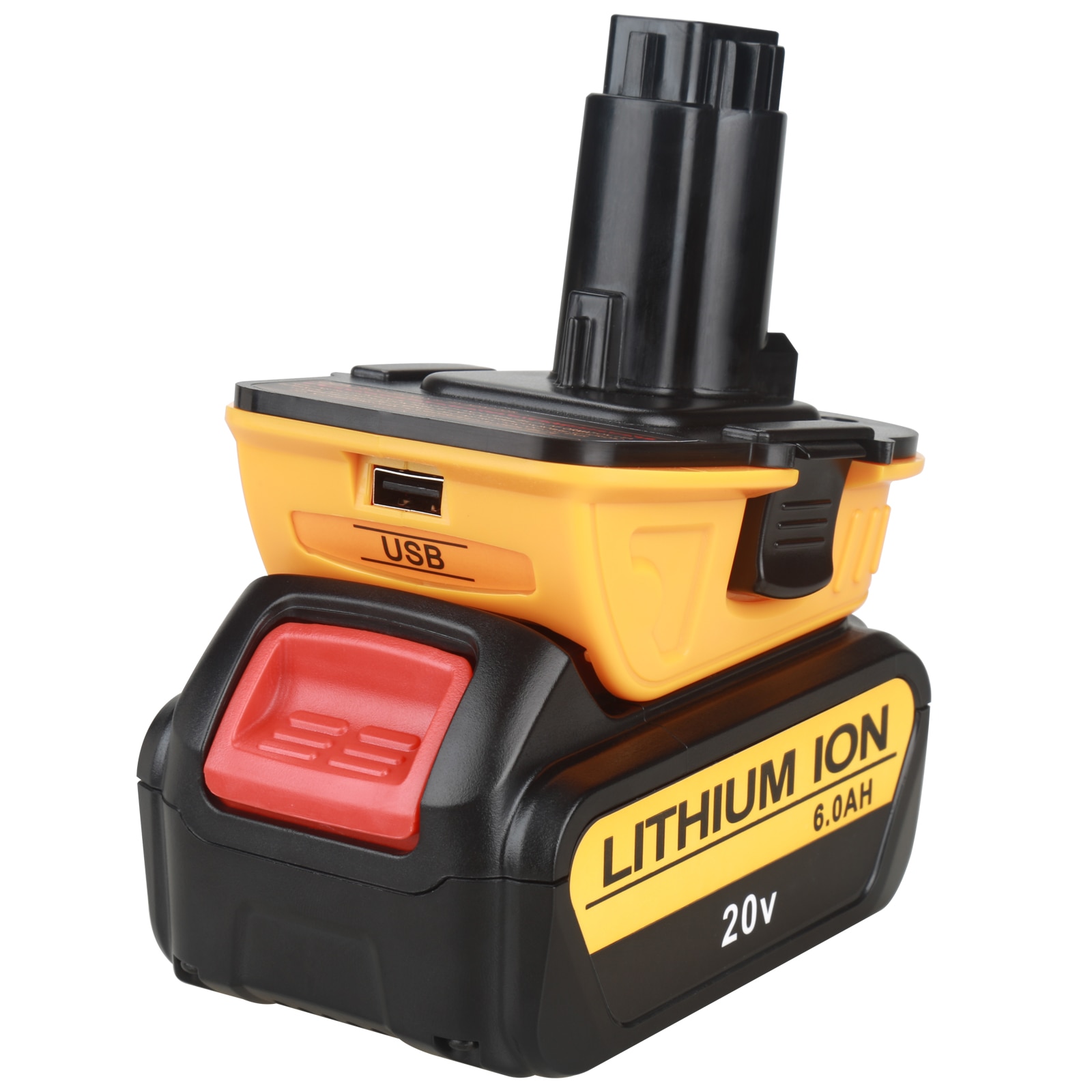 Dcb 200 20v 6ah udskifteligt li-ion batteri kompatibelt med dewalt 18 volt max xr elværktøj lithium batterier