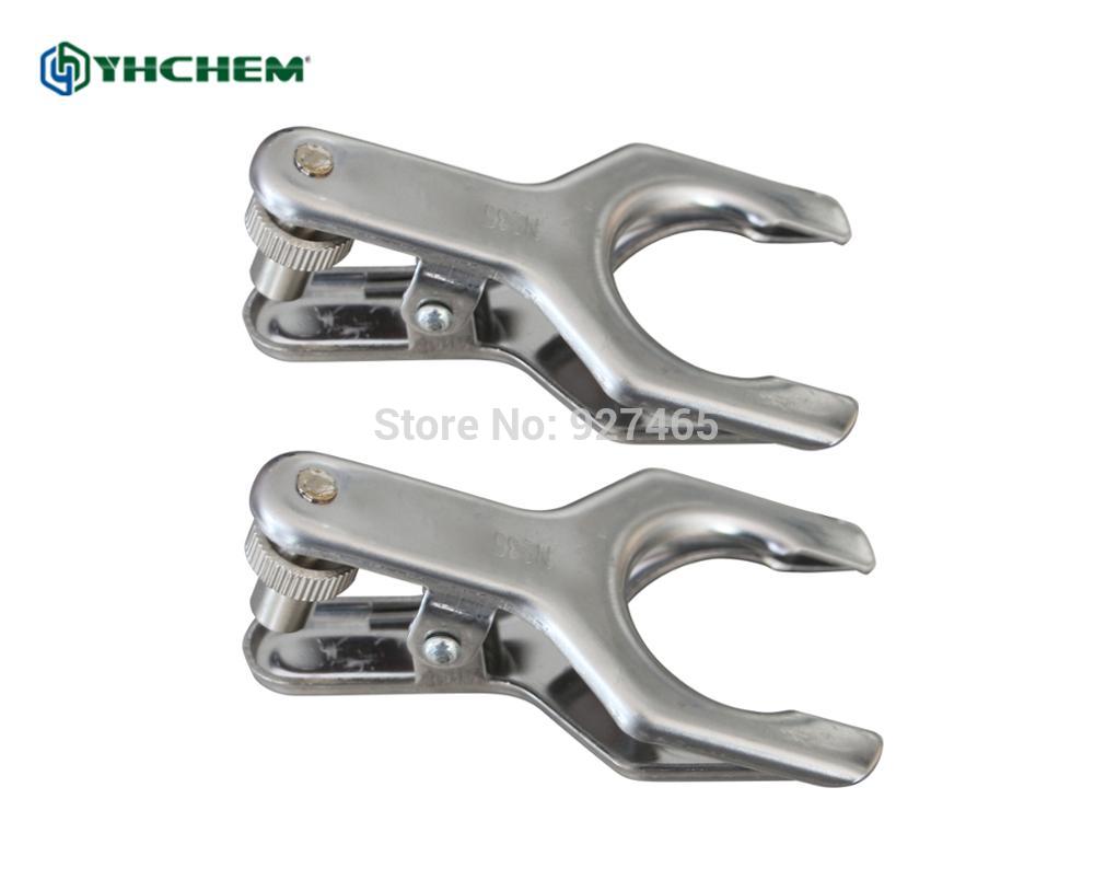 2pcs,35# Stainless Steel Spherical Interface Clip,Stainless Steel Clamp,Glassware clip,Use for Glass Ground Joint