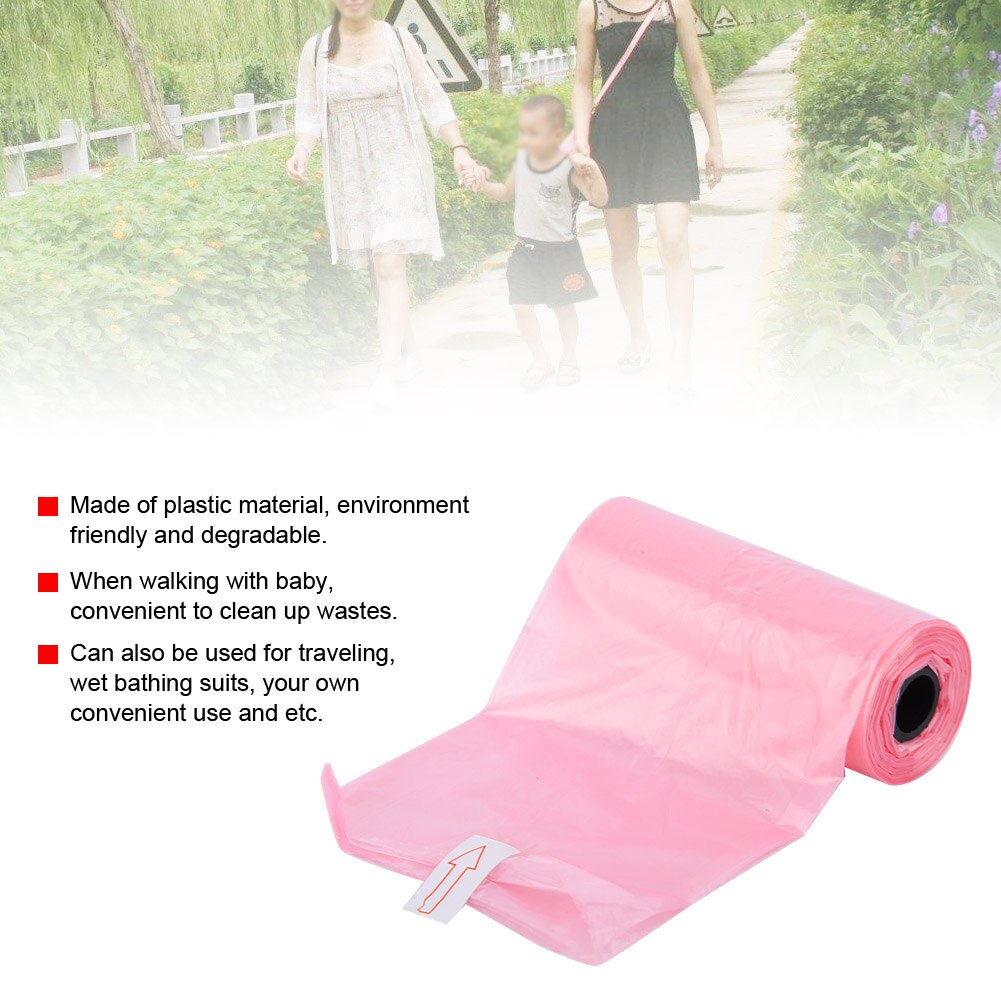 20 rolle Tragbare Baby Windel Abfall Tasche für Baby Windel Abfall Tasche Baby Kinderwagen Organizer Baby Kinderwagen Einweg Müll Tasche