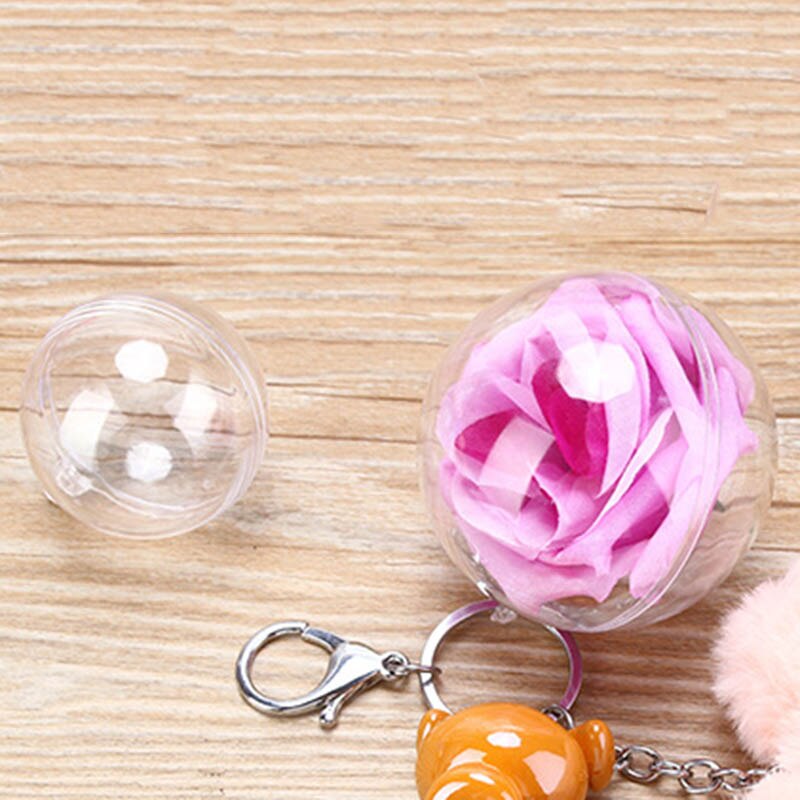 10pcs Transparent Balls Sphere Baubles DIY Ornament Hanging For Christmas Tree Party H99F