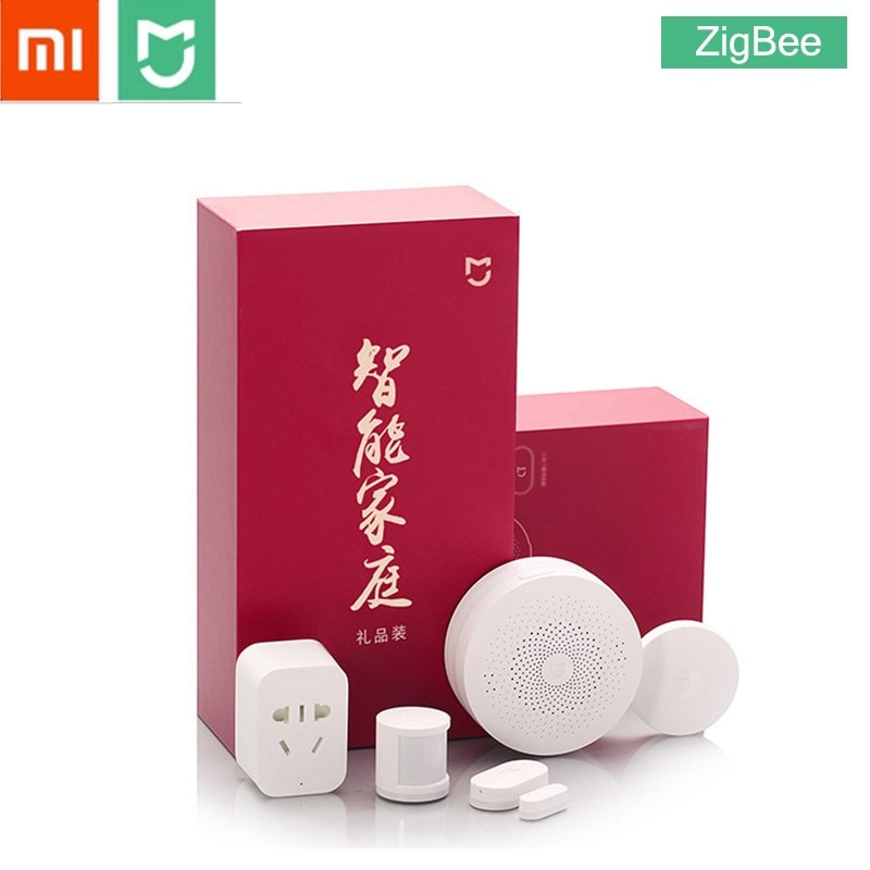 Xiaomi MIJIA 5 in 1 Smart Home Kit Multi-function gateway ZigBee Socket Hub Human Body Window Door Sensor Wireless Switch Mini