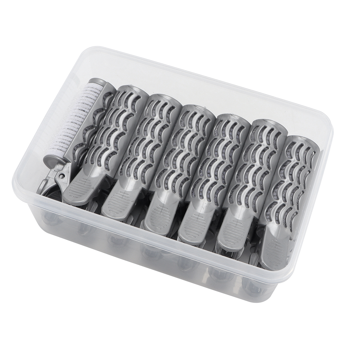 20/14Pcs Barbershop Salon Nylon Haken Schleife Lockenwickler Set Haar Wurzel Dauerwelle Stangen Bars Lockenwickler für Frauen lange Kurze Haare Dauerwelle Werkzeug: Kupfer