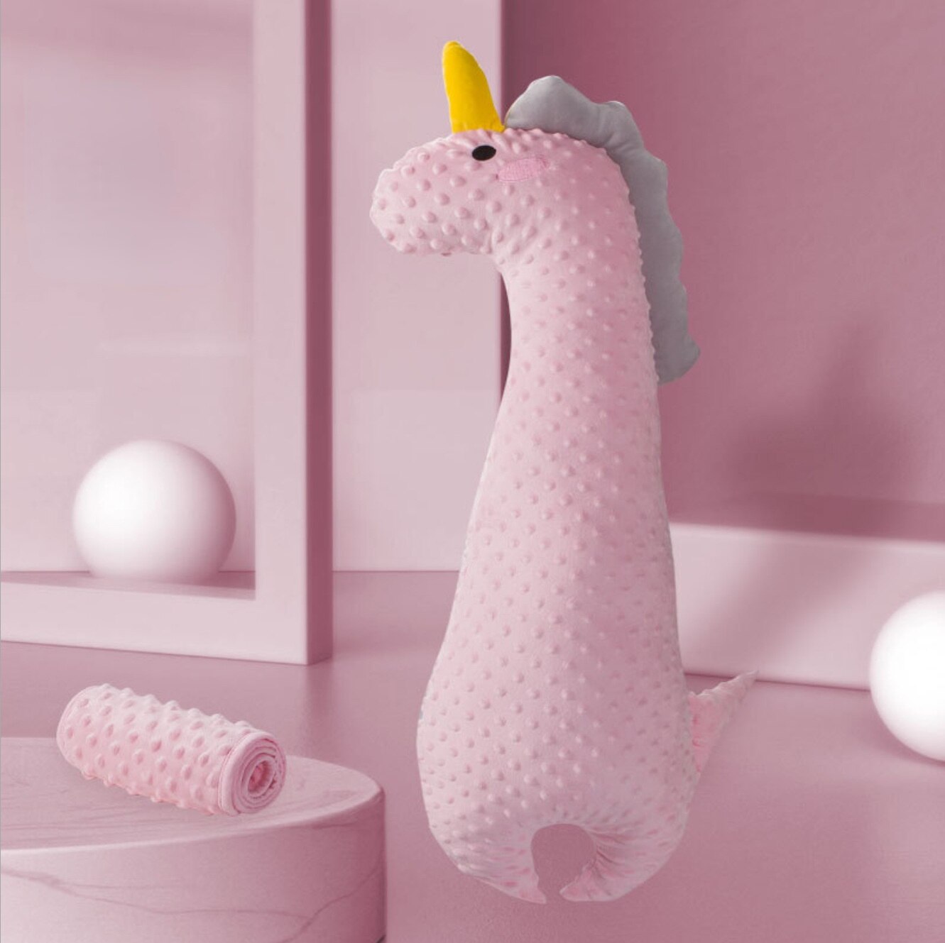Escape de avión grovel, almohada de tiro blanco grande, Ganso, bebé, confort de remisión infantil, almohada de enfermería cólica, decoración de habitación: pink