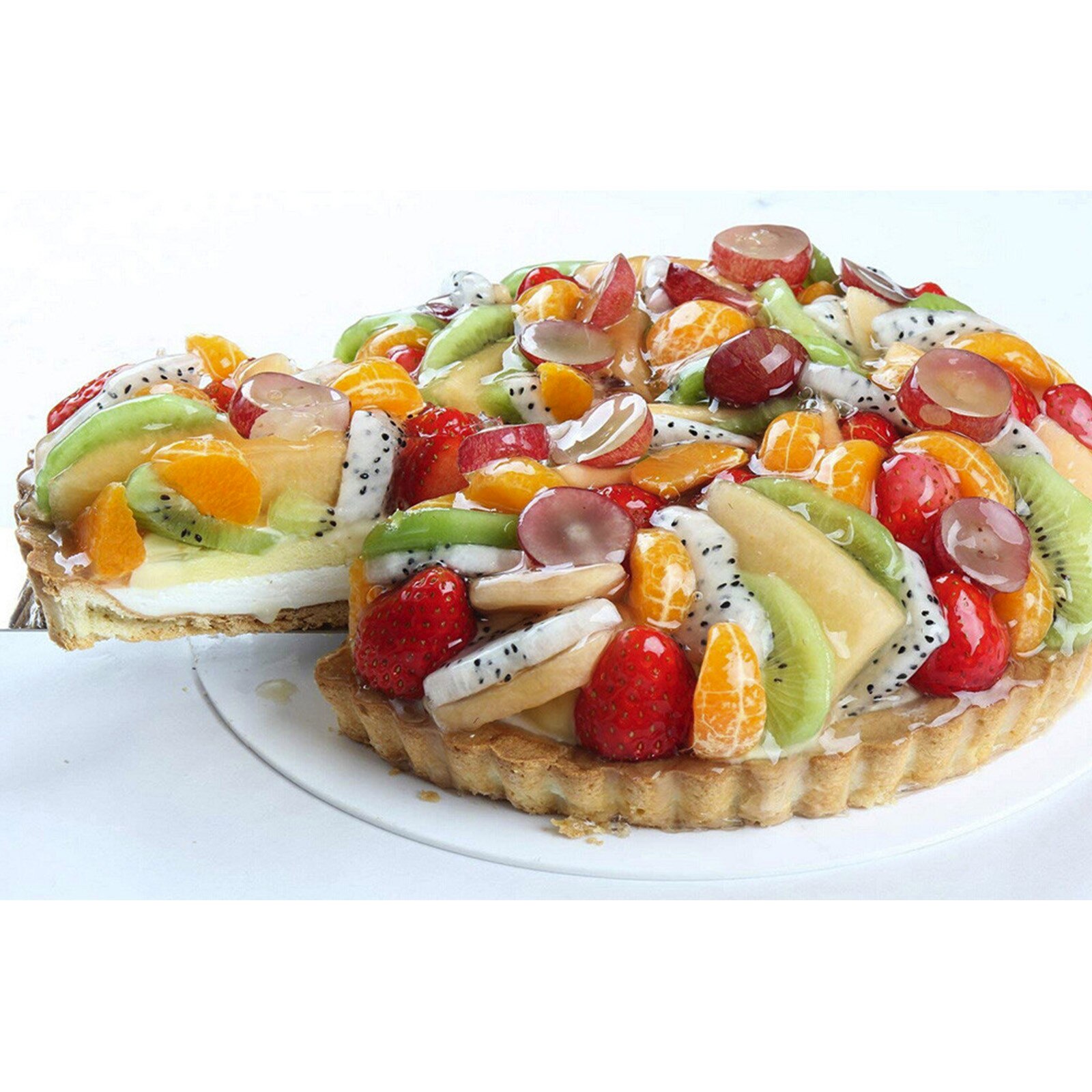 Non-stick Round Loose Bottom Quiche Pan Removable Egg Tart Cake Mould Pie Pan Pizza Pan Plate Tray Baking Tools#40