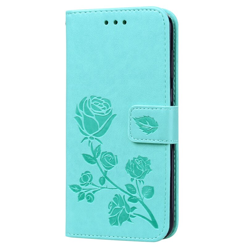 Huawei Y5 Case Luxury Leather Wallet Flip Case for Huawei Y5 Y 5 AMN-LX9 AMN-LX2 AMN-LX1 3D Flower Flip Case