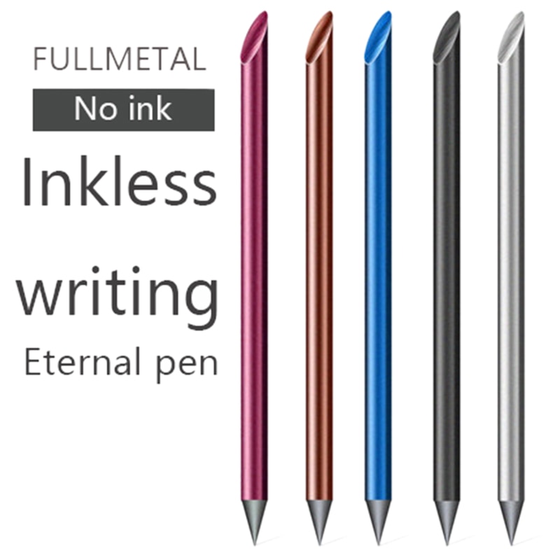 ¡Novedad! Pluma de Metal sin tinta, pluma de lujo para , bolígrafo sin tinta, bolígrafos Beta, papelería, oficina, escuela