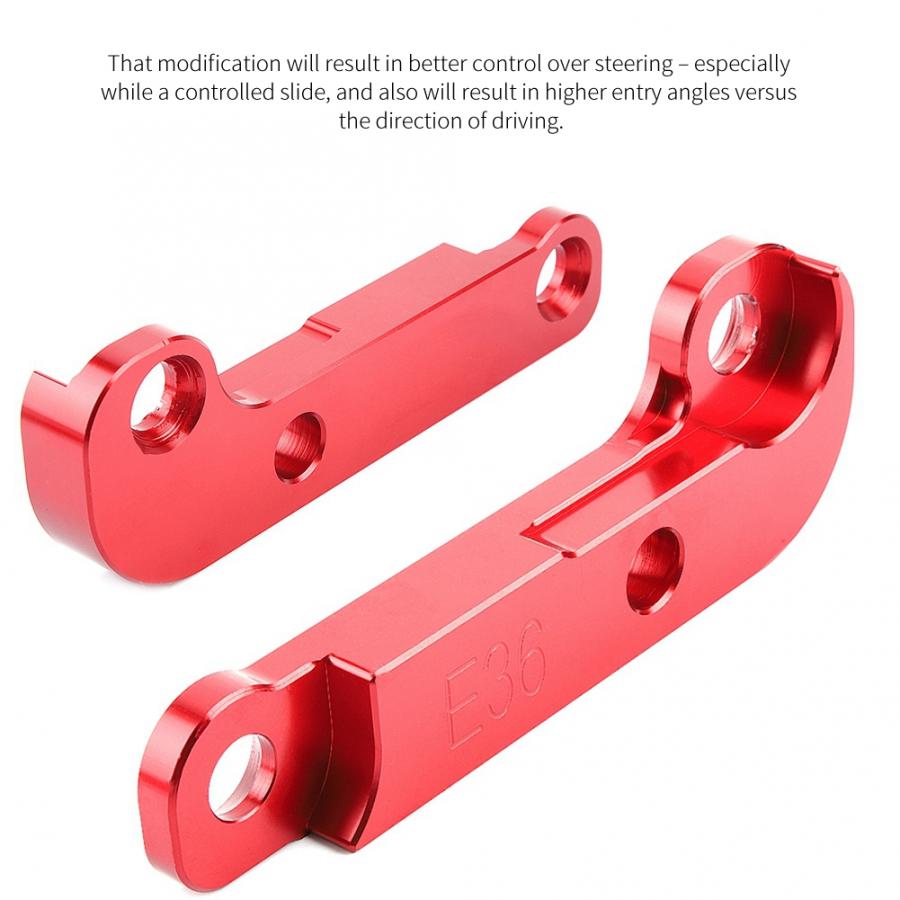 Akseldele aluminium rød adapter øger styrevinklen omkring 25%  driftlås sæt til  e36 ankommer