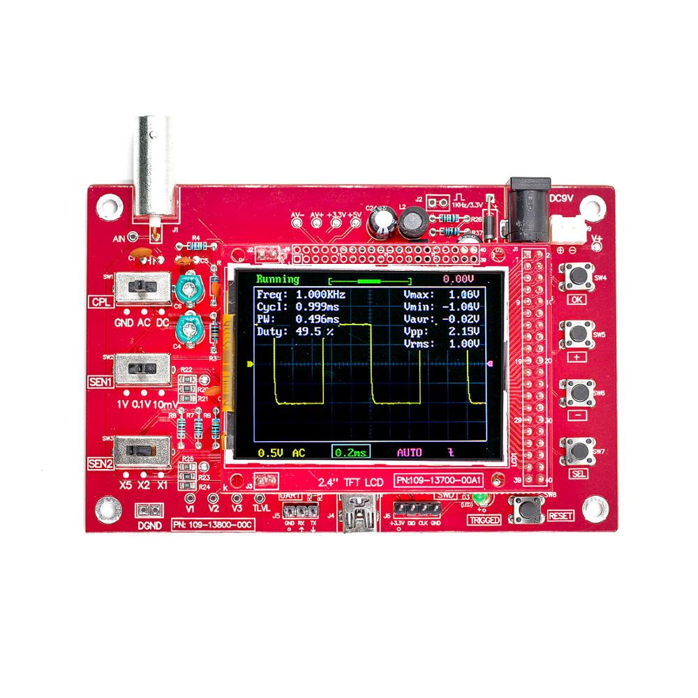 DSO138 2,4 TFT Oscilloscopio Digitale 1Msps + Sonda Larghezza di Banda