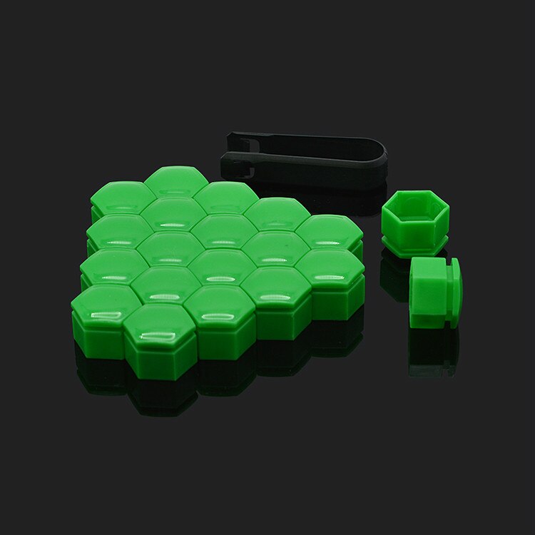 Tapacubos de coche de 22mm cubierta de tornillo, tuerca de rueda, cubierta de perno, tapas protectoras para pernos, Protector de tornillo de cubo, estilo para Buick Regal, 20 Uds.: Green