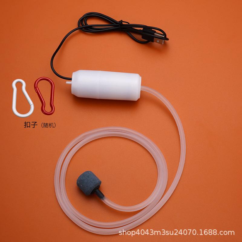 Huishoudelijke Stille Usb Mini Zuurstof Luchtpomp Aquarium Accessoires Beluchter Kleine Draagbare Farming Vissen Aquarium Accessoires: small displacement 1