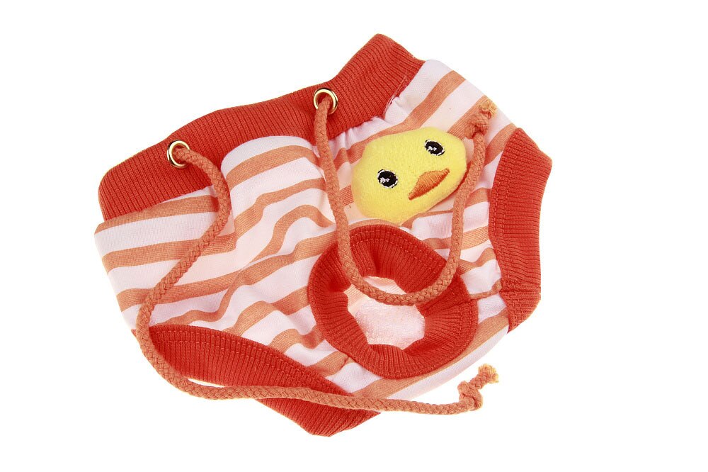 Pet Dog Physiological Panties Cartton Animal Sanitary Dog Shorts Panty Female Puppy Shorts Pant Diaper Cute Underwear: YELLOW / S