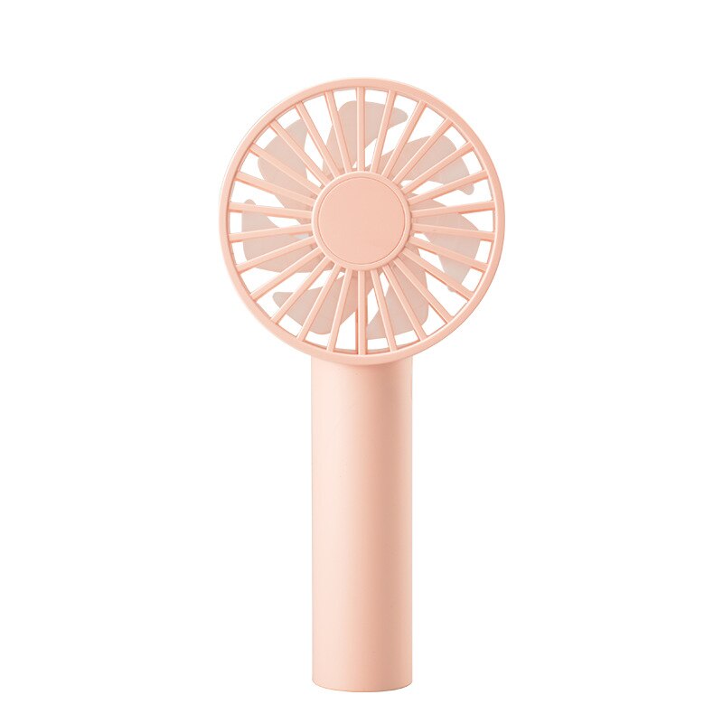 Draagbare Handheld Kleine Ventilator Mini Student Slaapzaal Drie-Speed Wind Elektrische Ventilator Mini Handheld Fan Pocket Usb Opladen: Pink