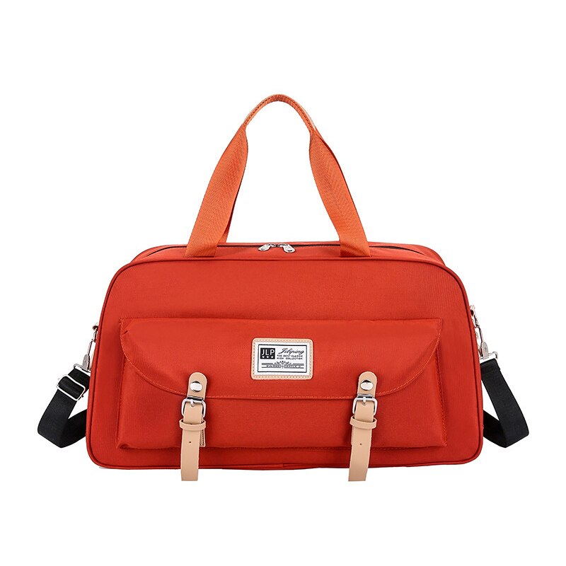 Dam resväska multifunktion resväska vattentät nylon resväska stor kapacitet axel hand fitness weekendväska  xa801wb: Orange